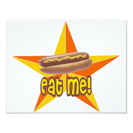 Eat Me Hot Dog Card