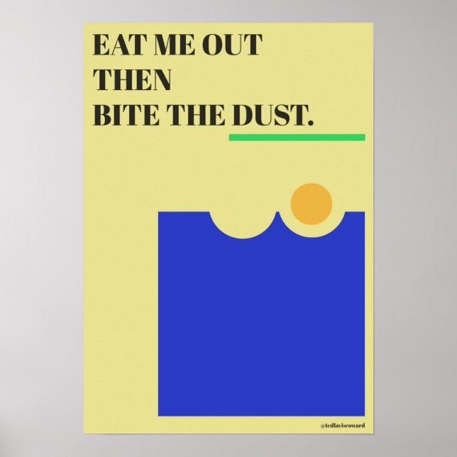 Eat me out. poster (Front)
