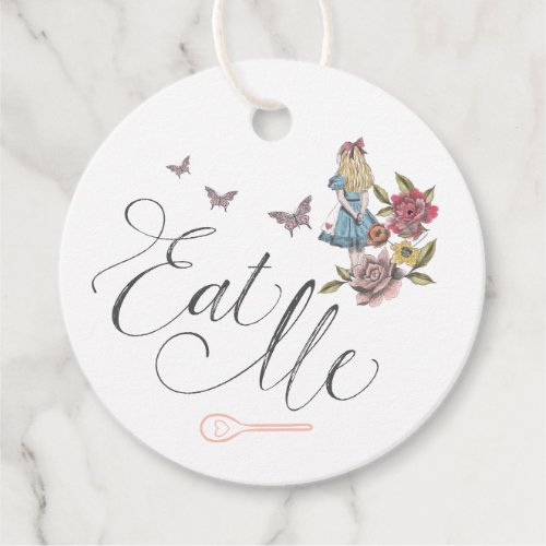 Eat Me Vintage Alice in Wonderland Wedding Favor Tags