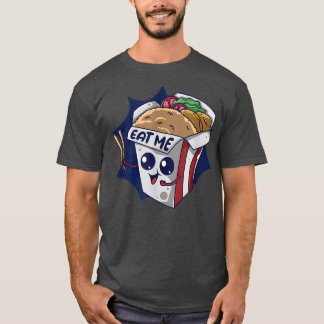 Eat Me While Im Hot Food Cooking Fried Rice T-Shirt