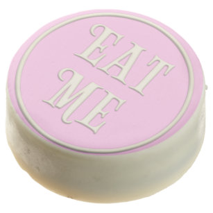 "Eat Me" Wonderland Tea Party Girly Pink  Chocolate Covered Oreo