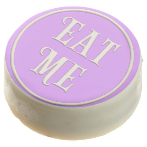 Eat Me Wonderland Tea Party Girly Purple Chocolate Covered Oreo