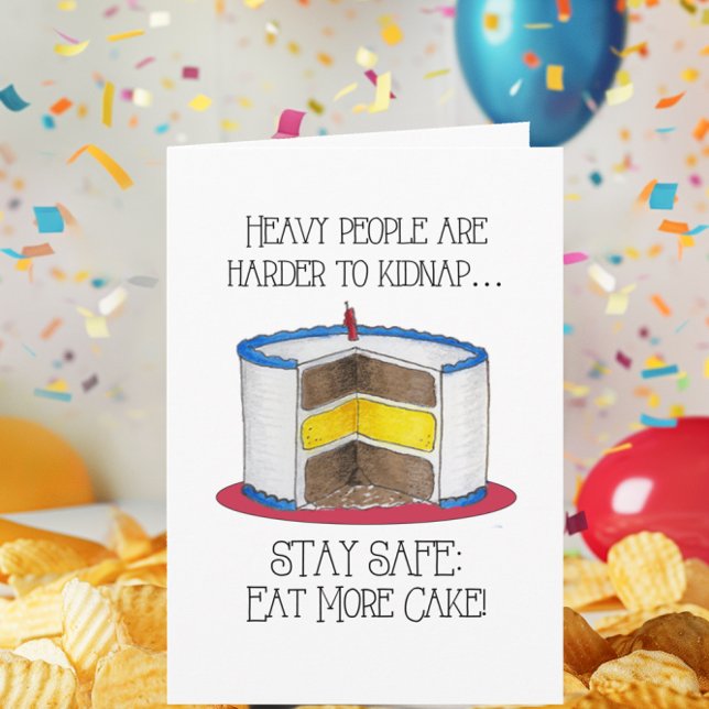 Eat More Cake Funny Birthday Card (Creator Uploaded)
