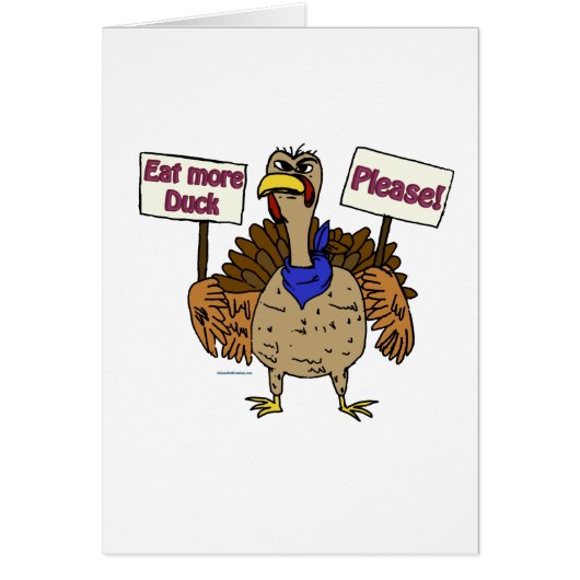 Eat More Duck - Talking Turkey Cards (Front)