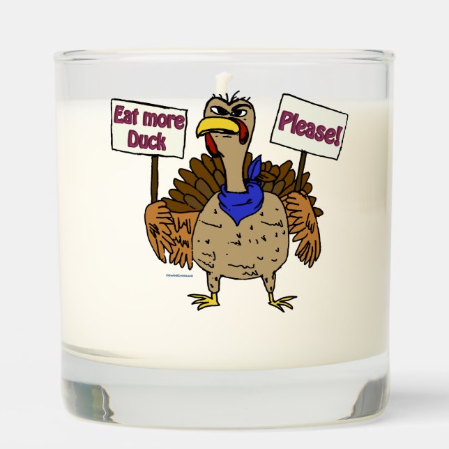Eat More Duck - Talking Turkey Scented Candle (Front)