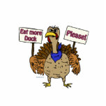 Eat More Duck - Talking Turkey Statuette<br><div class="desc">Need some comic relief this Thanksgiving or Christmas? Well, we have some truly funny sayings from our spokesturkey, Tyrone, that will have you in stiches this holiday season! We are happy to be able to bring you this fantastic artwork by Brian Paul Patrick once again this year. Each design has...</div>