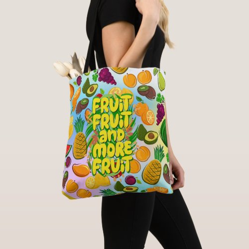 Eat more fruit  motivational healthy food yoga tote bag