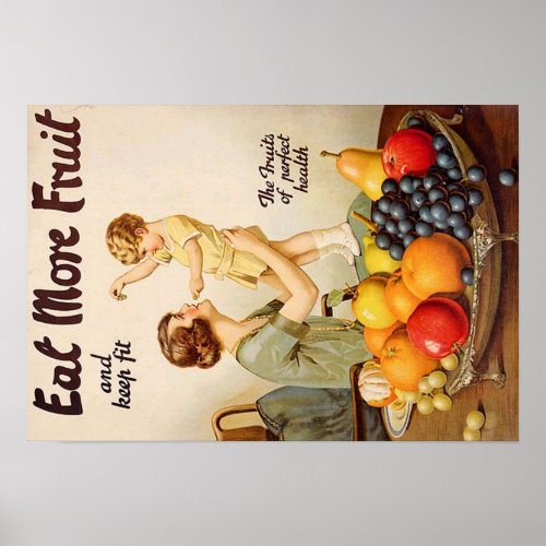 EAT MORE FRUIT poster