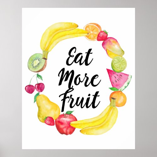 Eat more fruit poster