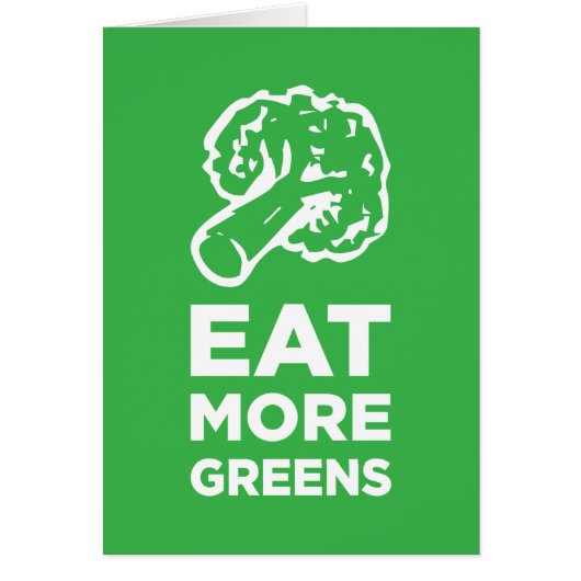 Eat More Greens Cards (Front)