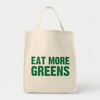 Eat More Greens Grocery Bag