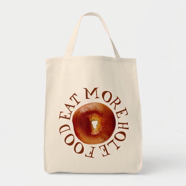 Eat More Hole Food Tote Bag (Front)