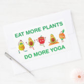 Eat More Plants Vegetarian Square Sticker | Zazzle