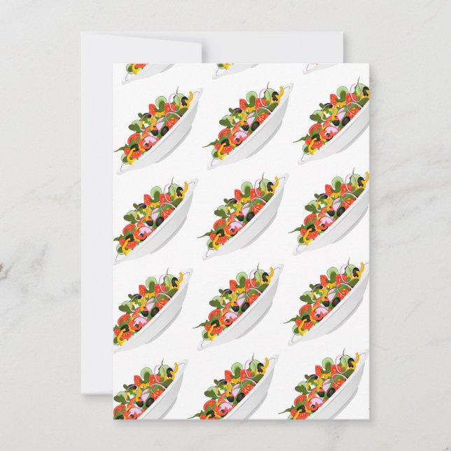 Eat more plants fresh salad motivation lettering announcement (Front)