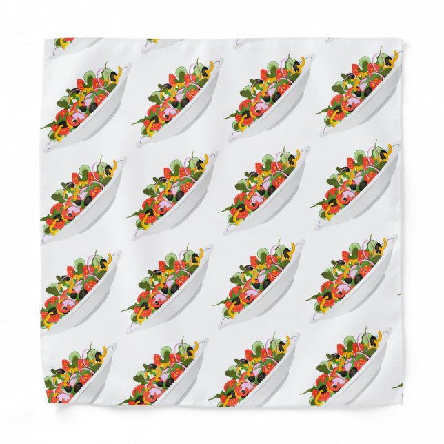 Eat more plants fresh salad motivation lettering bandana (Front)