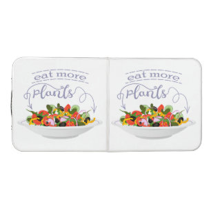 Eat more plants fresh salad motivation lettering beer pong table
