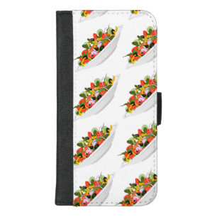 Eat more plants fresh salad motivation lettering iPhone 8/7 plus wallet case