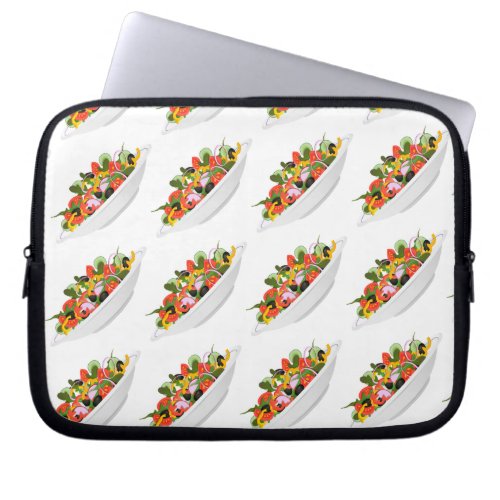 Eat more plants fresh salad motivation lettering laptop sleeve