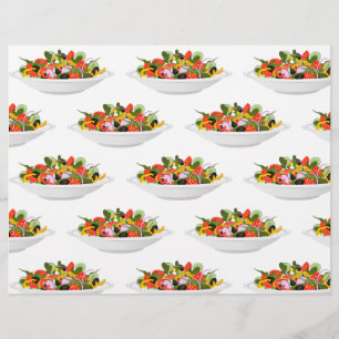 Eat more plants fresh salad motivation lettering letterhead