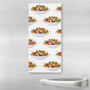 Eat more plants fresh salad motivation lettering magnetic notepad