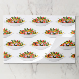 Eat more plants fresh salad motivation lettering paper pad