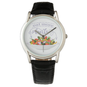 Eat more plants fresh salad motivation lettering watch