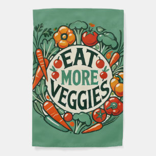 Eat More Veggies Garden Flag