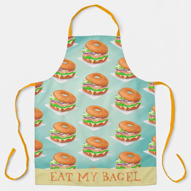 Eat My Bagel Apron (Front)