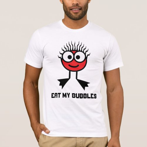 Eat My Bubbles _ Red Swim Character T_Shirt