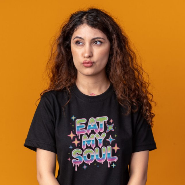 Eat My Soul Funko Pop Graffiti T-Shirt (Eat My Soul Funko Pop Graffiti)