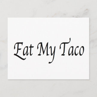 Eat My Taco Postcard