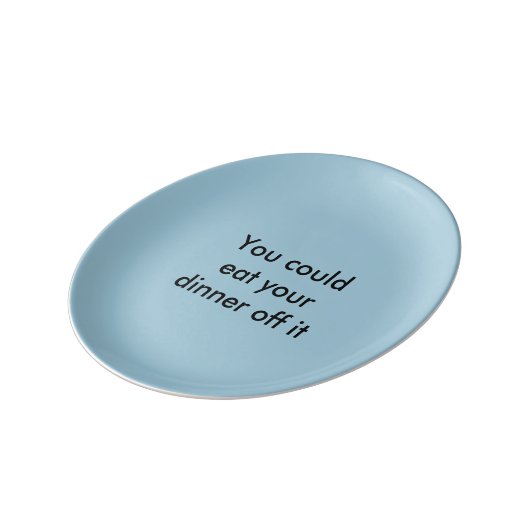 'Eat off it' plate (Side)