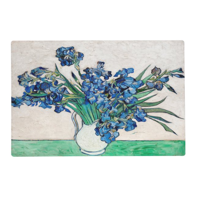 EAT ON ART Van Gogh IRIS Reversible Placemat (Front)