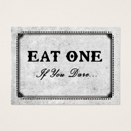 Eat One if you Dare _ Black White Victorian Gothic