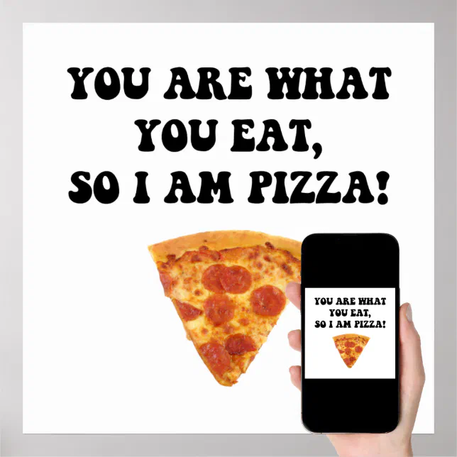 Eat Pizza Poster 