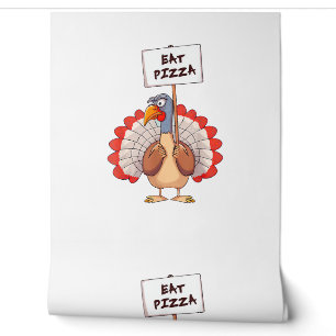 Eat Pizza Turkey Thanksgiving Adult Vegan Funny  Wallpaper