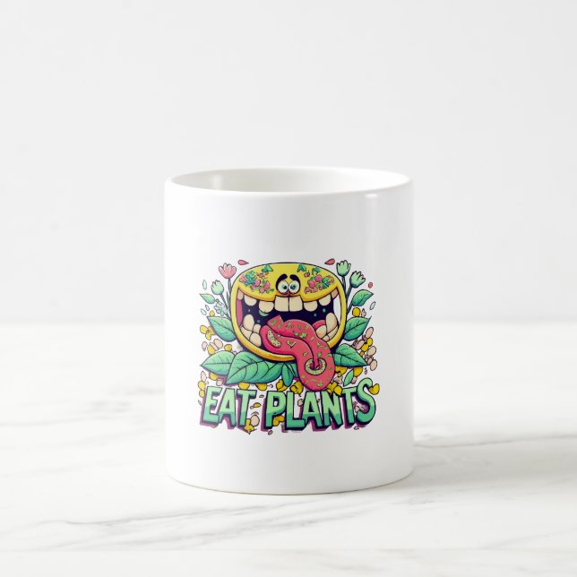 Eat Plants Coffee Mug (Center)