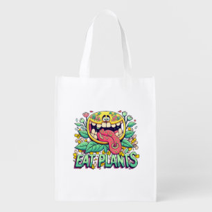 Eat Plants Grocery Bag