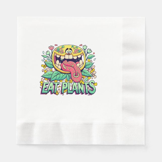 Eat Plants Napkins (Front)
