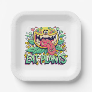 Eat Plants Paper Plates