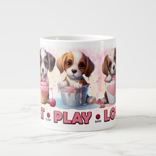 Eat Play Love Puppies Specialty Mug