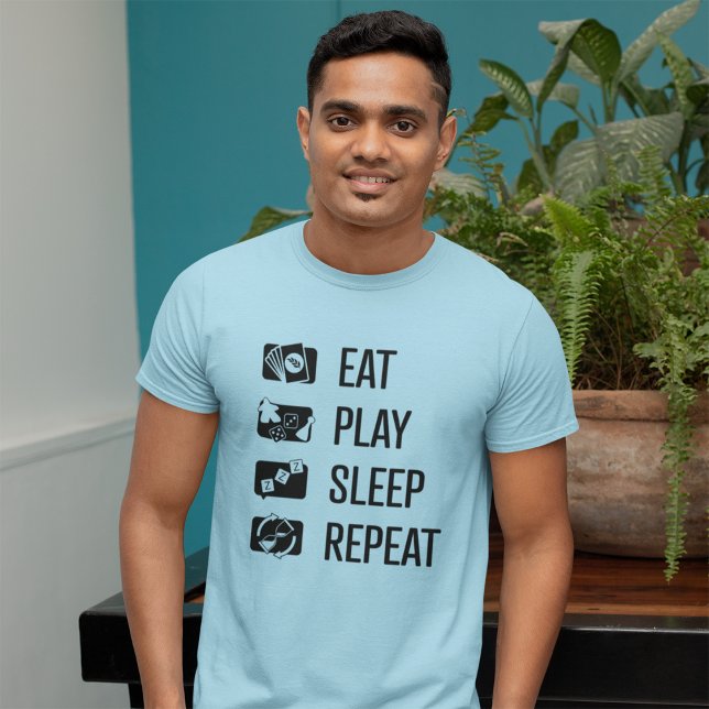 Eat-Play-Sleep-Repeat Board Game Blck Mens Shirt (Creator Uploaded)