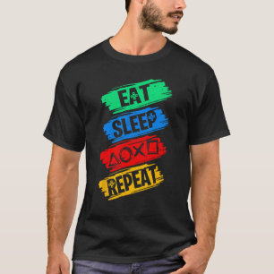 Eat Play Sleep Repeat Funny Friendship Retro For B T-Shirt