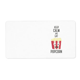 Eat Popcorn Z6pky Label