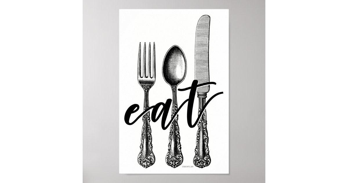 EAT POSTER | Zazzle