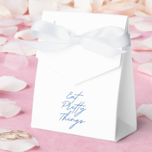 Eat Pretty Things Blue And White Wedding Bridal Favor Boxes