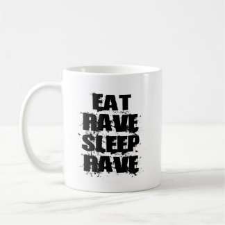 EAT-RAVE-SLEEP-RAVE, EAT-RAVE-SLEEP-RAVE COFFEE MUG