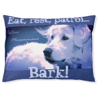 Eat, rest, patrol Bark! Pet Bed
