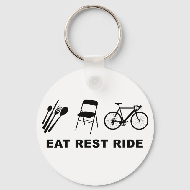 Eat Rest Ride Keychain (Front)