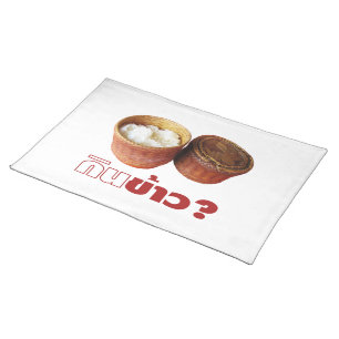 Eat Rice? [Gin Khao?] ... Thai Lao Isan Food Cloth Placemat
